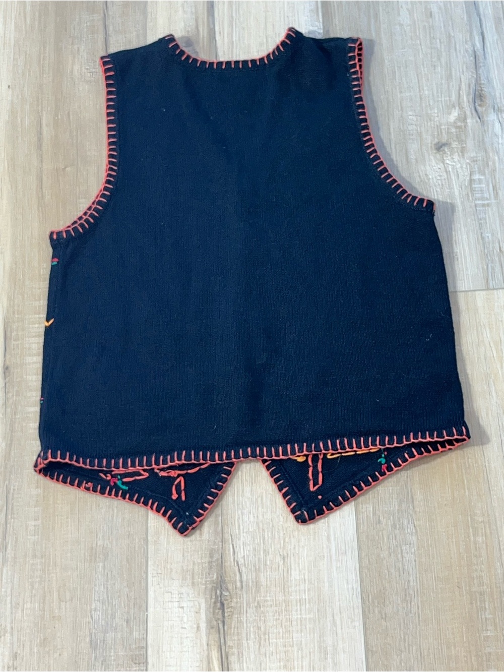 Arriviste Women’s Halloween Embroidered Front Button Vest Size Large - Picture 4 of 4
